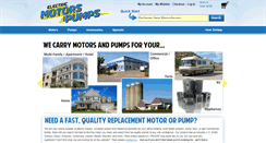 Desktop Screenshot of electricmotorsandpumps.com