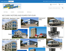 Tablet Screenshot of electricmotorsandpumps.com
